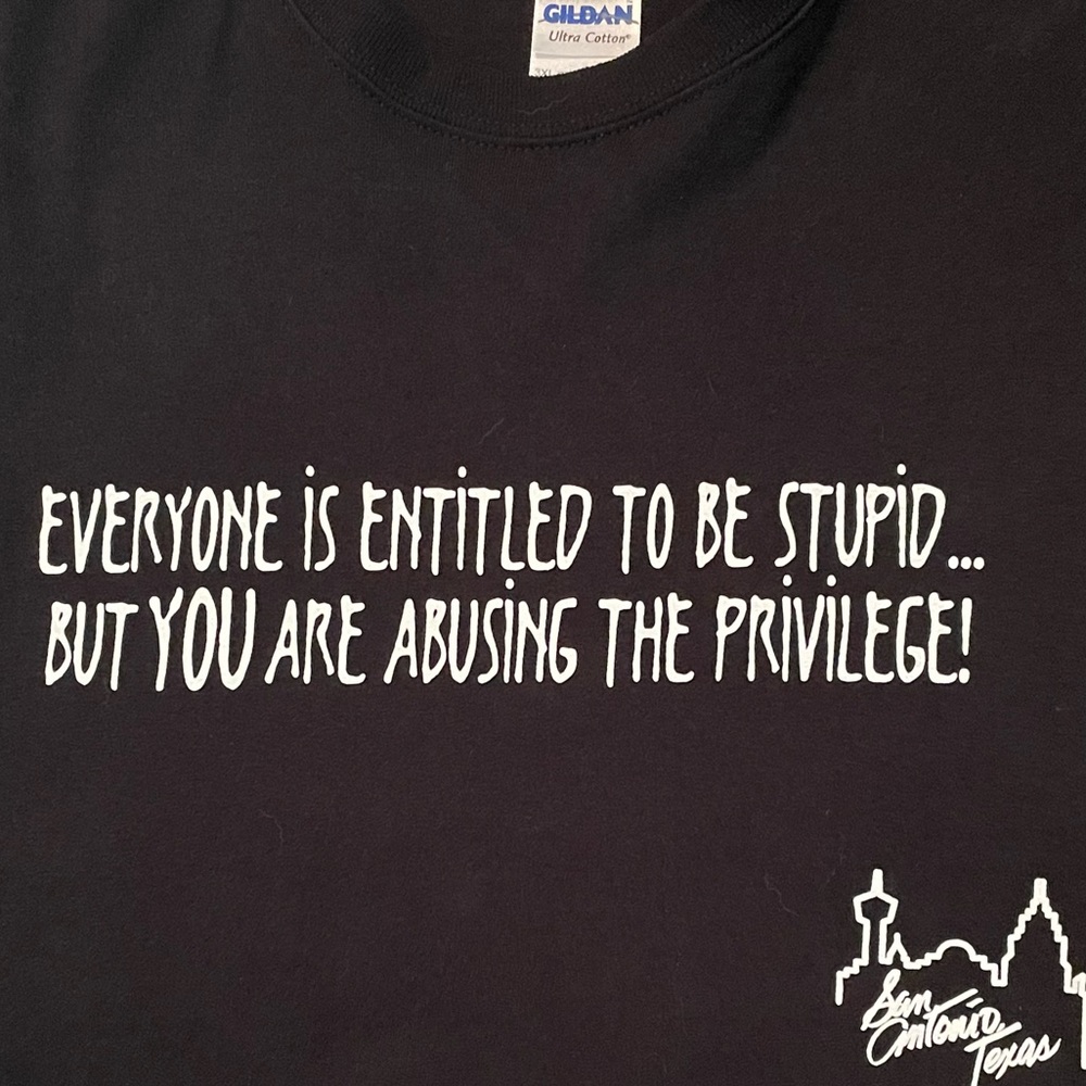 New Stupid Privilege Tee Shirt  3XL